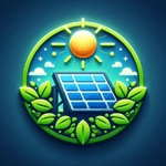 Green energy icon promoting eco-friendly solar options in Maryland and DC